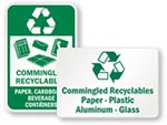 Recycling Signs & Recycle Stickers | Free Shipping