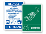 Electronic Recycling Signs & Labels
