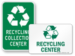 Recycling Center Signs