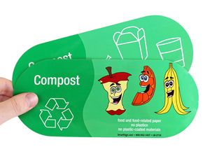 Compost stickers