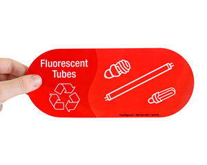 Recycle Fluorescent lights sticker