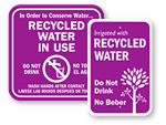 Recycled Water Signs