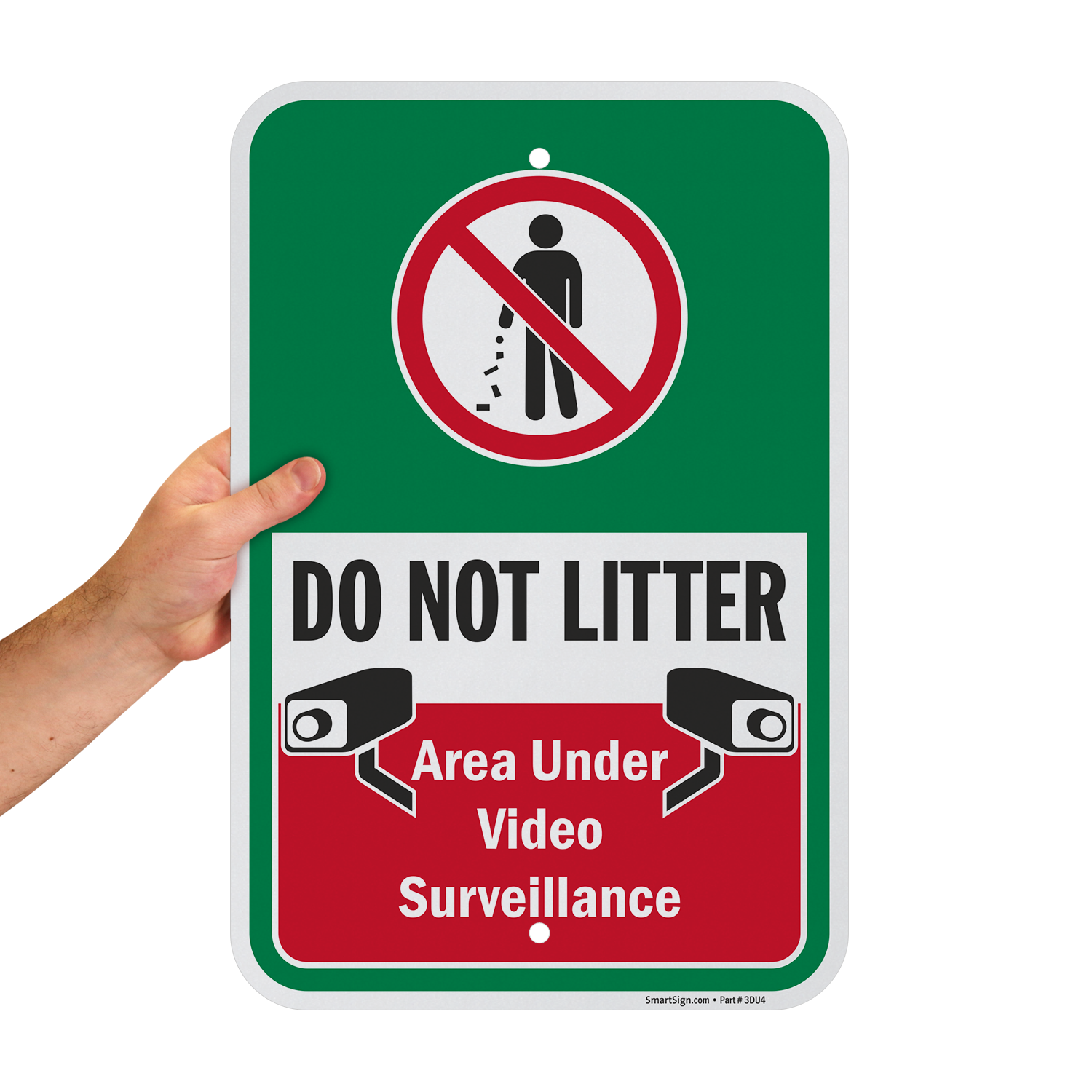 Do not drop litter Sign 1mm Plastic Sign Prohibition Safety Information 