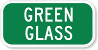 Green Glass Sign