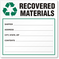Recovered Materials