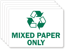 Mixed Paper Only Label