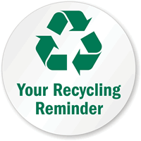 Create own Recycling Reminder Sign