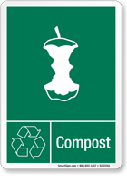 Compost Graphic Recycling Label