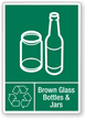 Brown Glass Bottles & Jars Label