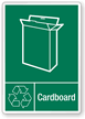 Cardboard Recycling Label