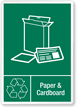 Paper & Cardboard Graphic Recycling Label