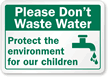 Protect The Environment For Our Children Label
