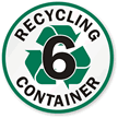 Recycling Container -6 - Recycling Label
