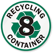 Recycling Container -8 - Recycling Label