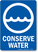 Conserve Water Sign