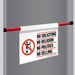 No Soliciting Religion Door Barricade Sign