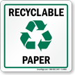 Recycle Paper Label (with graphic)